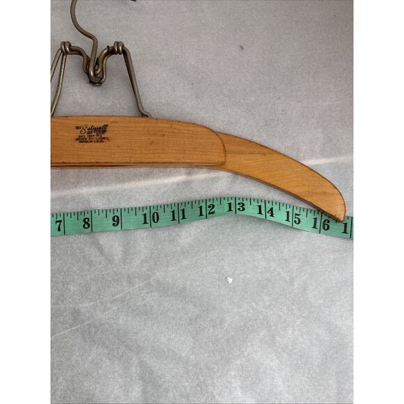Setwell Hangers Lot Of 3 Vintage Wood Suit Pants Made In USA Strong Classic - Picture 16 of 16